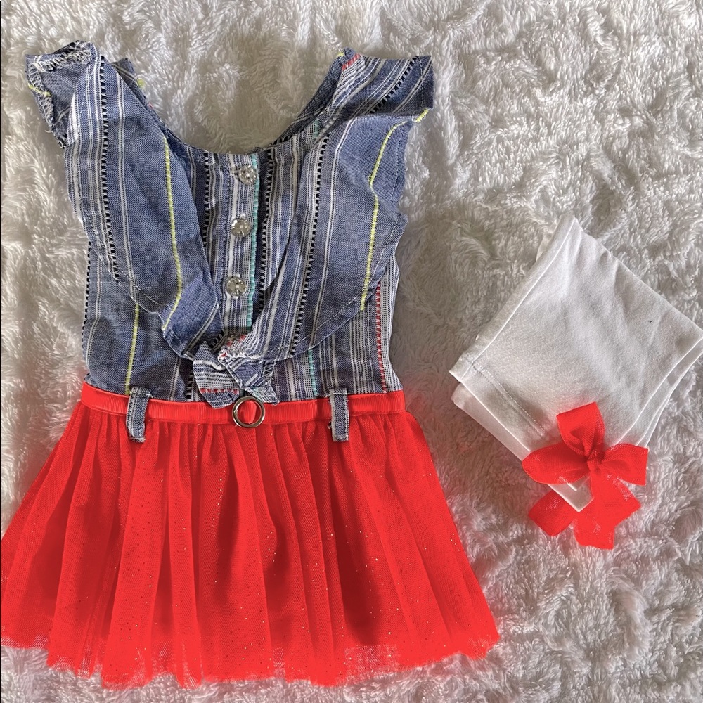 Little Lass Girls 2 piece pants set 18 months